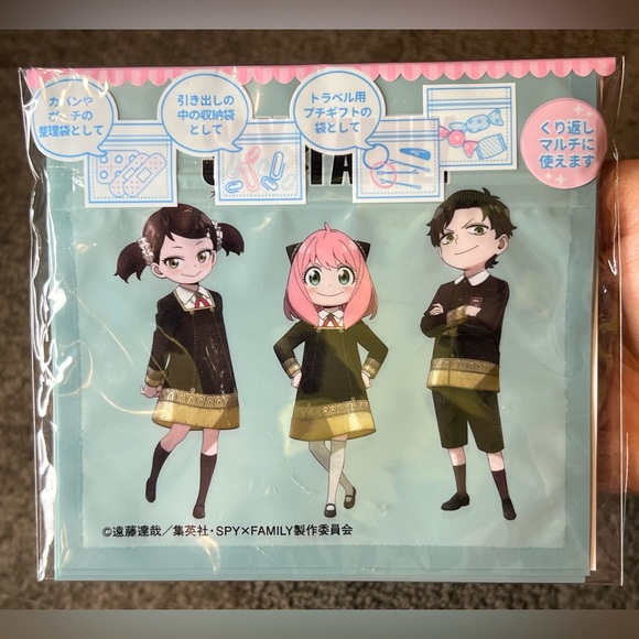 Spy x Family Zipper Top Ziplok Small Size Bags Official Japan Exclusive Anime - Picture 4 of 6
